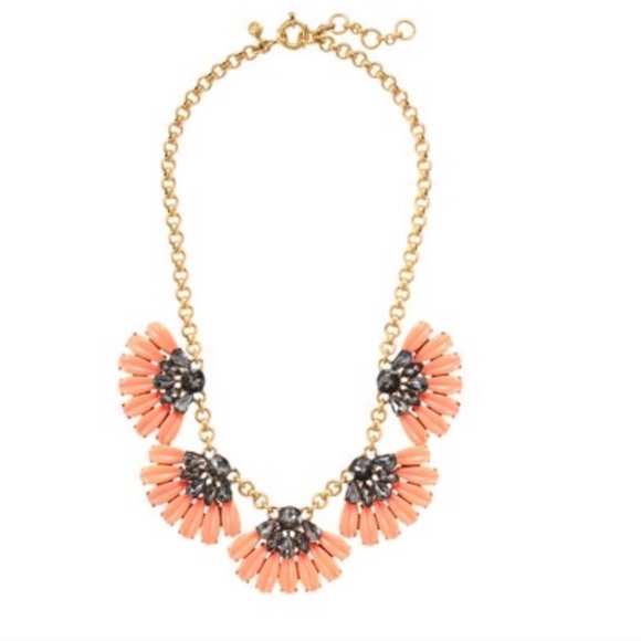 J.Crew Coral Daisy Petal Necklace - Picture 4 of 4